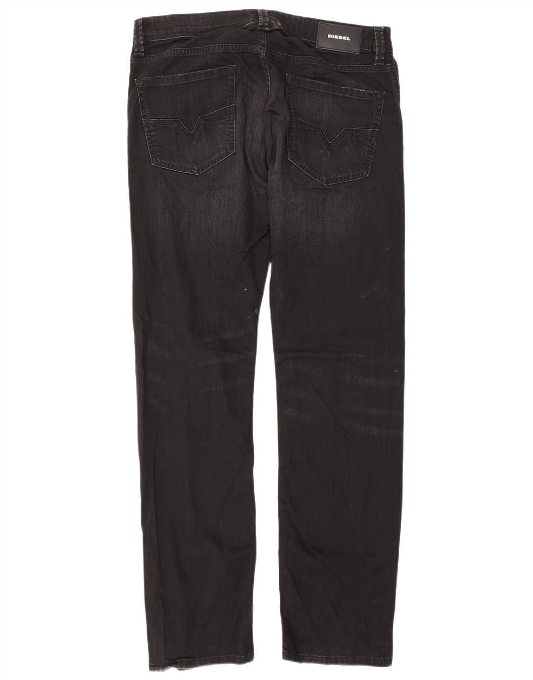 Jeans dritti da uomo Diesel W34 L32 cotone nero