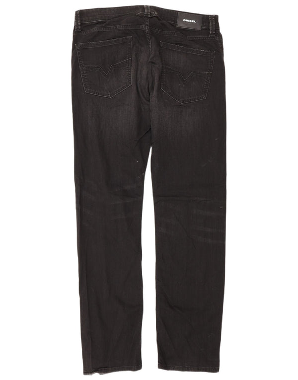 Jeans dritti da uomo Diesel W34 L32 cotone nero
