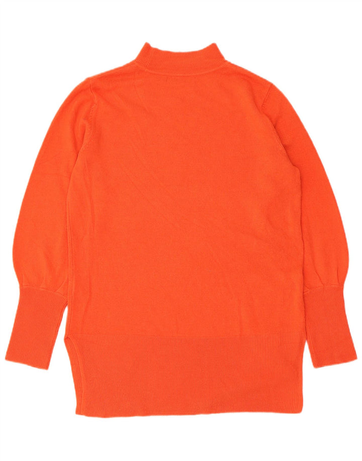 Maglione maglione a collo alto da donna Marks & Spencer UK 14 Arancione medio