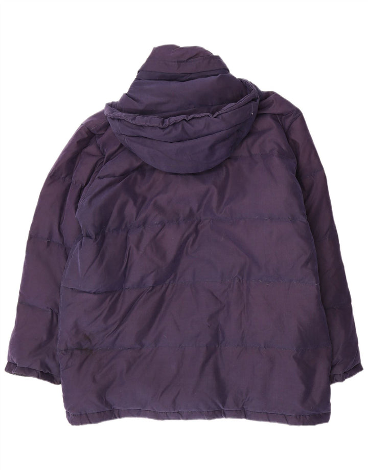 Giacca imbottita con cappuccio da uomo CHAMPION UK 38 nylon blu navy medio