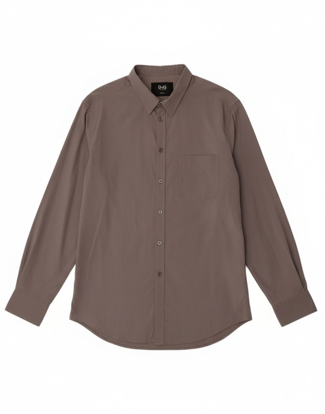 Camicia Slim Uomo Dolce & Gabbana IT 52 Large Cotone Grigio