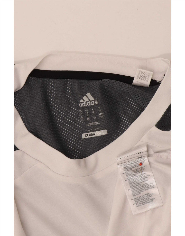 T-shirt Adidas Climacool da uomo Top 2XL Poliestere color block bianco
