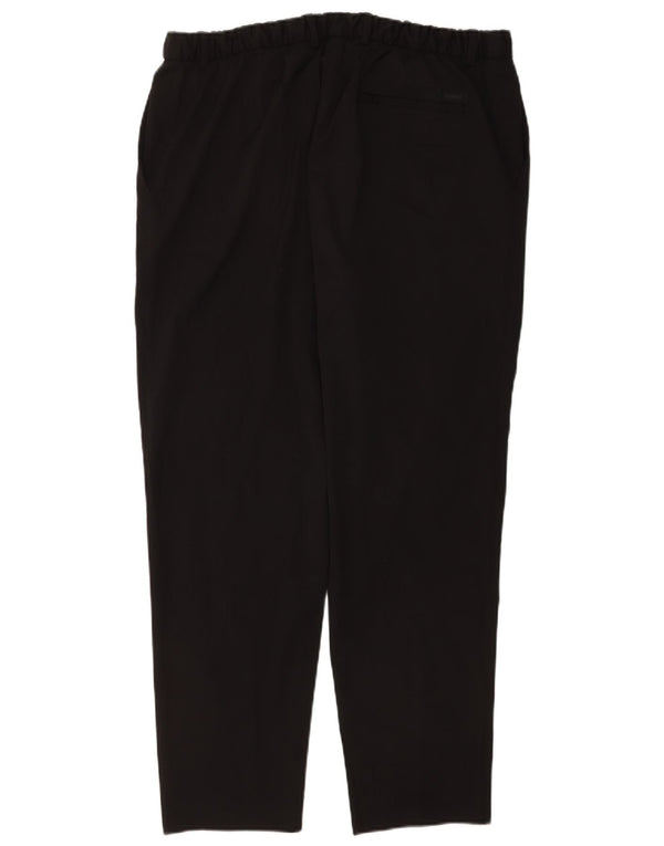 Pantaloni chino affusolati da uomo Calvin Klein W36 L30 poliestere nero