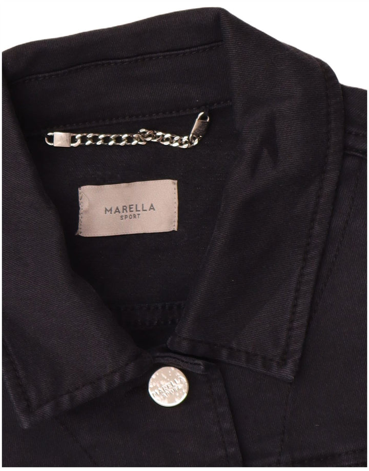 Giacca di jeans da donna MARELLA UK 10 piccola blu navy