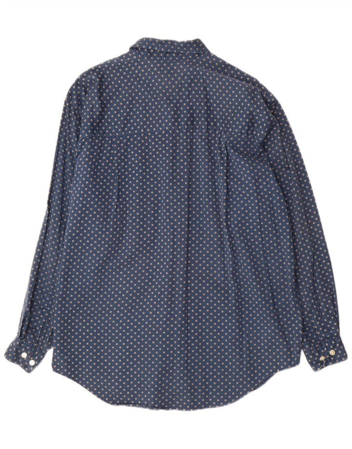 DOCKERS Camicia oversize da donna UK 14 Cotone floreale blu navy medio