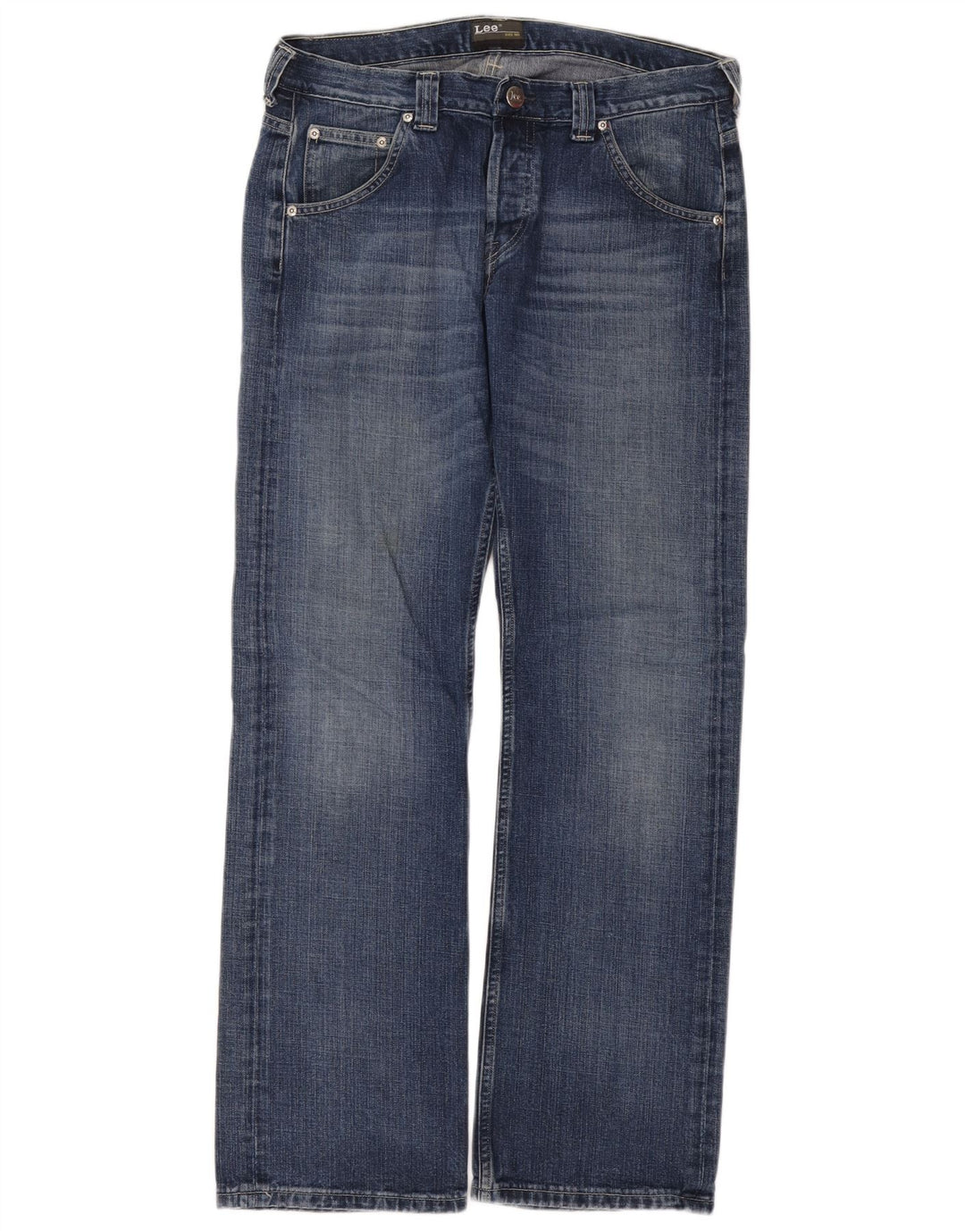 Jeans bootcut da uomo Lee Flint vestibilità regolare W33 L32 cotone blu