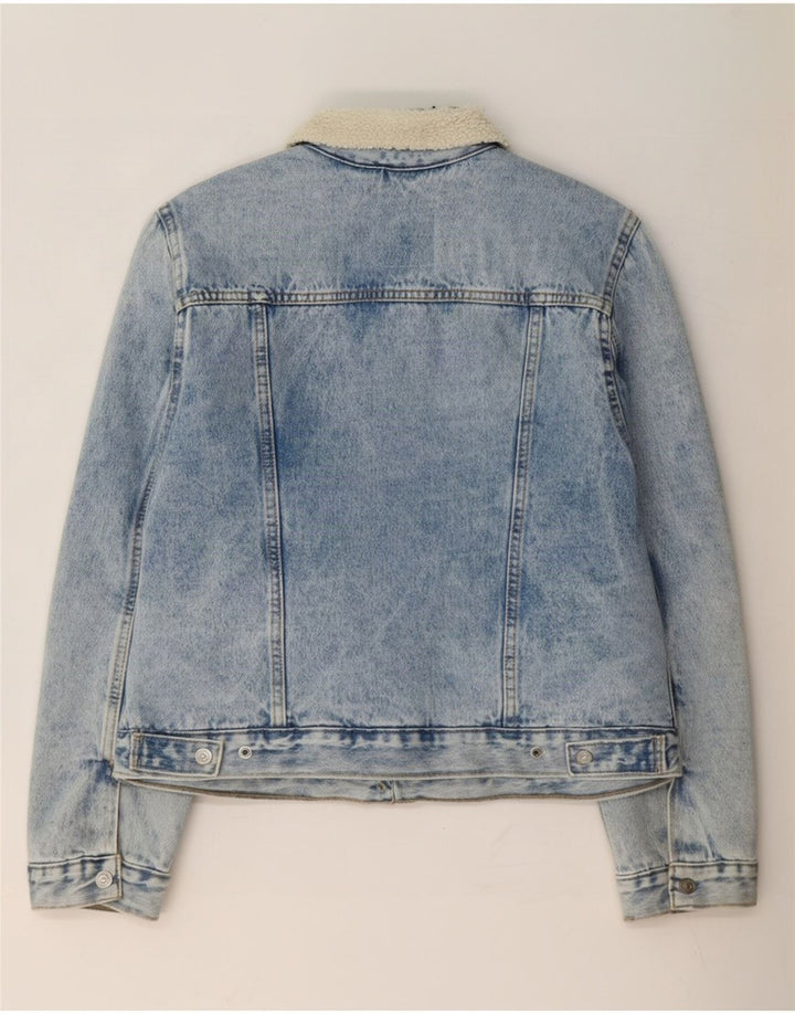 Giacca Levi's da donna in denim sherpa UK 16 grande poliestere blu