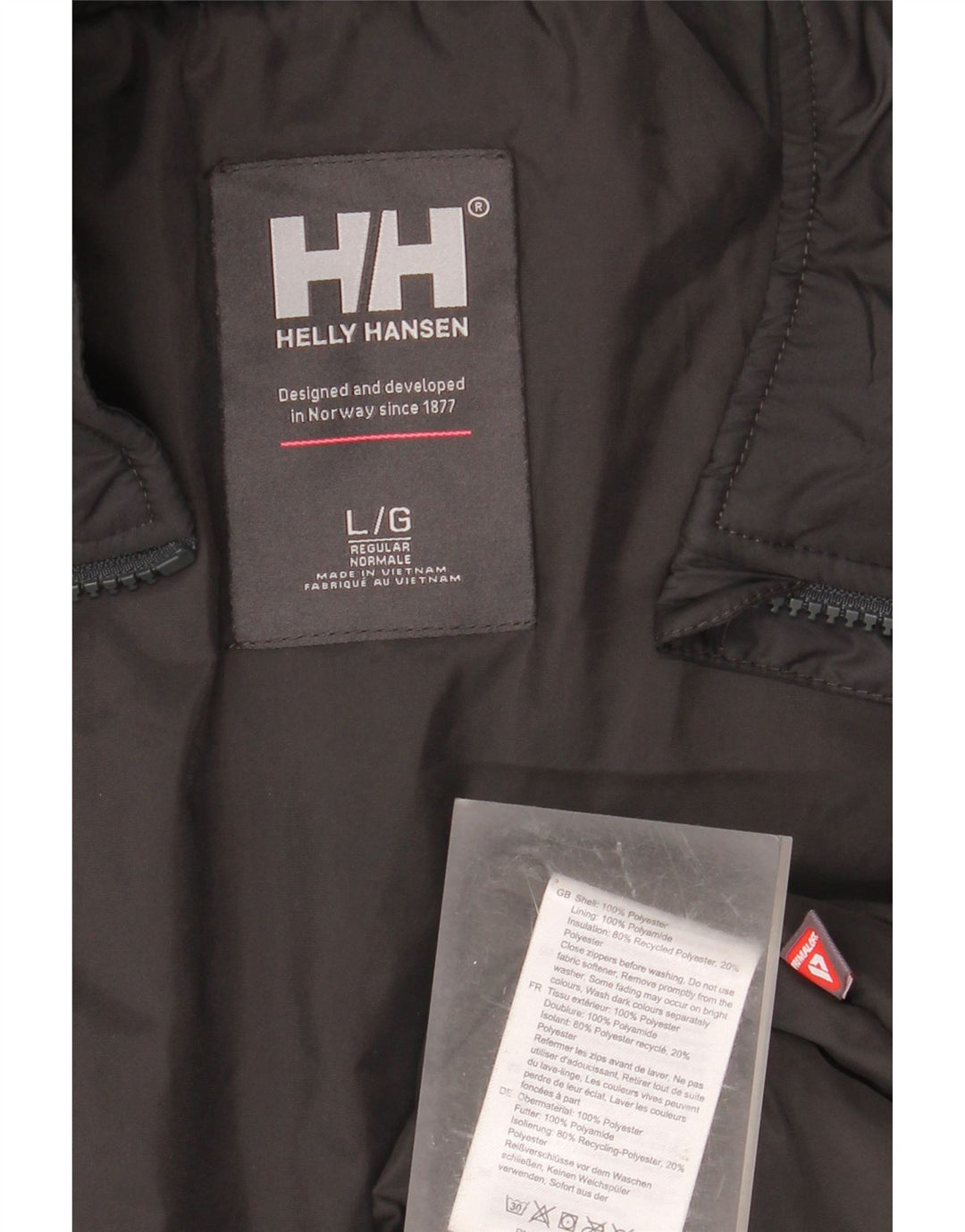 Giacca a vento da uomo HELLY HANSEN vestibilità regolare UK 40 grande nera