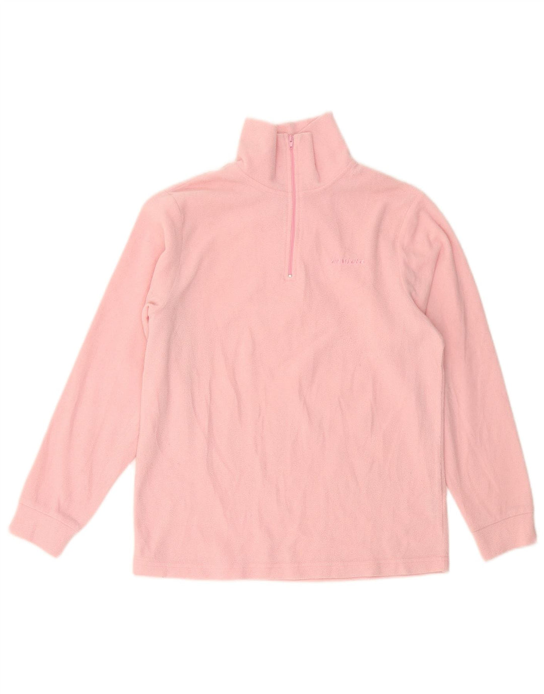 Maglione in pile da donna con collo e zip INVICTA UK 12 poliestere rosa medio