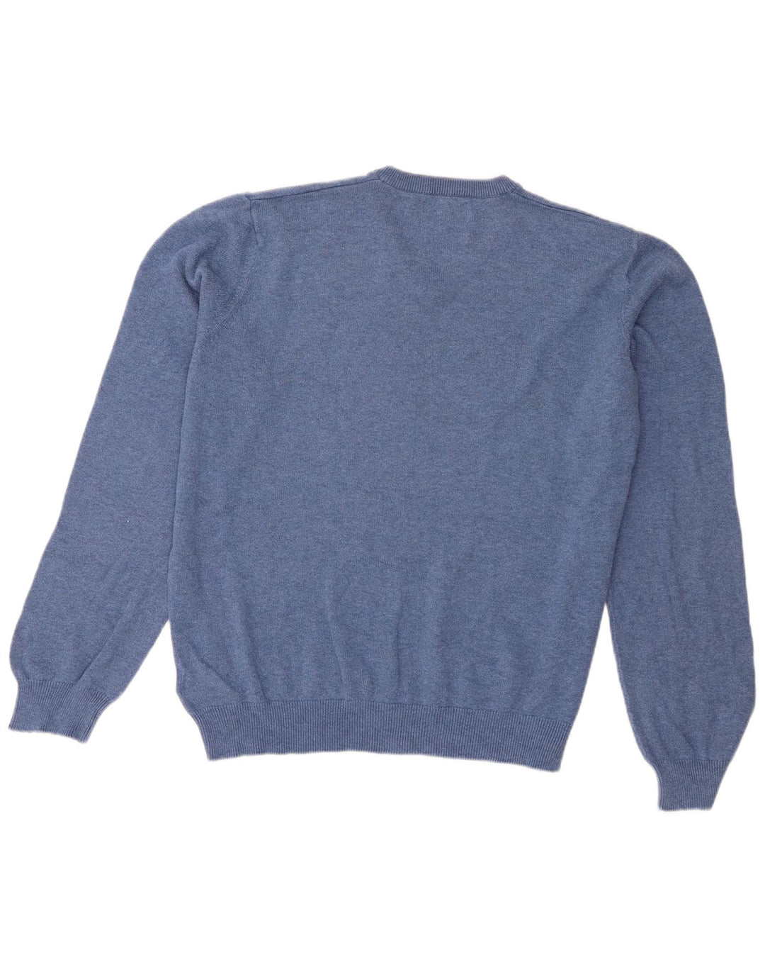 Maglione maglione con scollo a V da uomo Marks & Spencer grande cotone blu