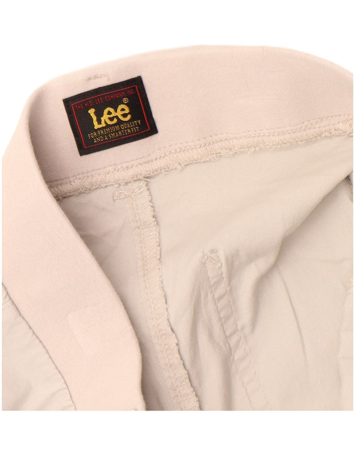 Pantaloncini chino da donna Lee W34 grandi beige