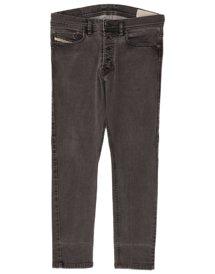 Jeans slim da uomo Diesel W30 L27 cotone grigio