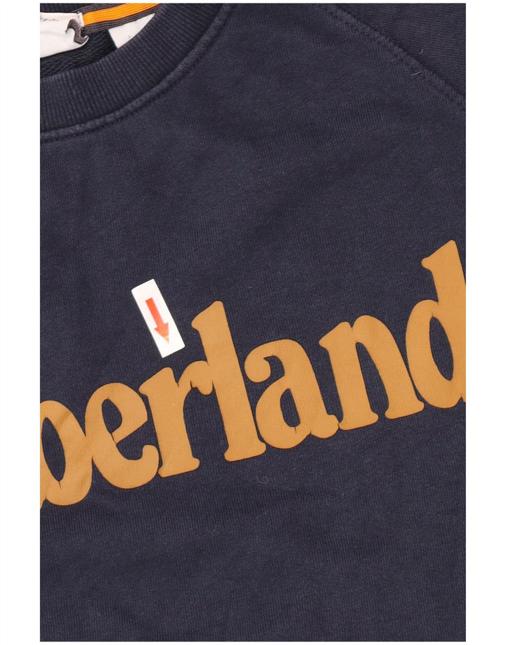 Timberland Felpa da uomo con vestibilità regolare grafica Maglione piccolo blu navy