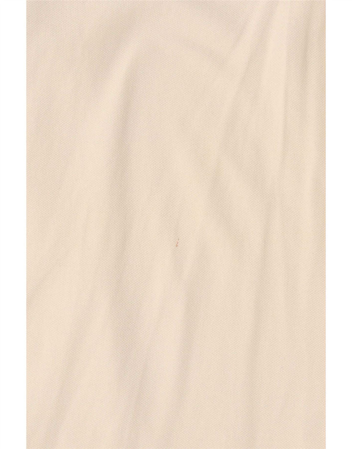Polo Moncler da uomo slim fit in cotone color block bianco medio
