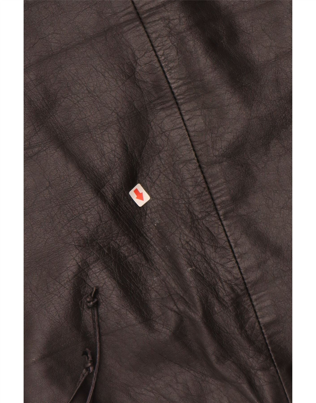 Gonna in pelle da donna VINTAGE EU 34 XS W24 Pelle nera