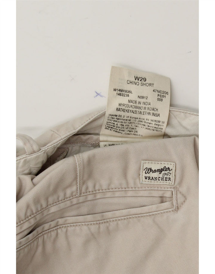 WRANGLER Mens Chino Shorts W29 Small Beige Cotton Vintage Wrangler and Second-Hand Wrangler from Messina Hembry 