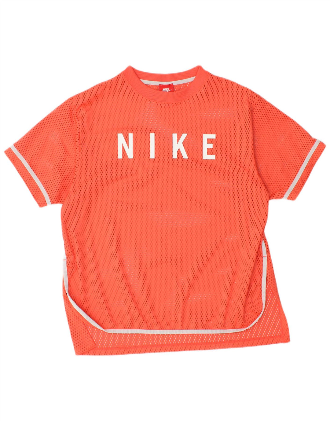 T-shirt grafica da uomo Nike Top grande in poliestere arancione