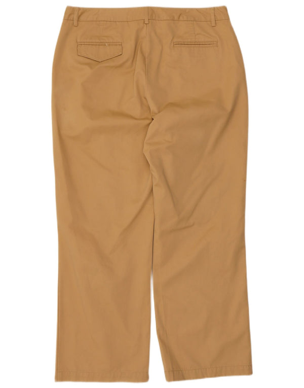 Pantaloni chino dritti da uomo L.L.Bean US 16 2XL W36 L27 Cotone beige