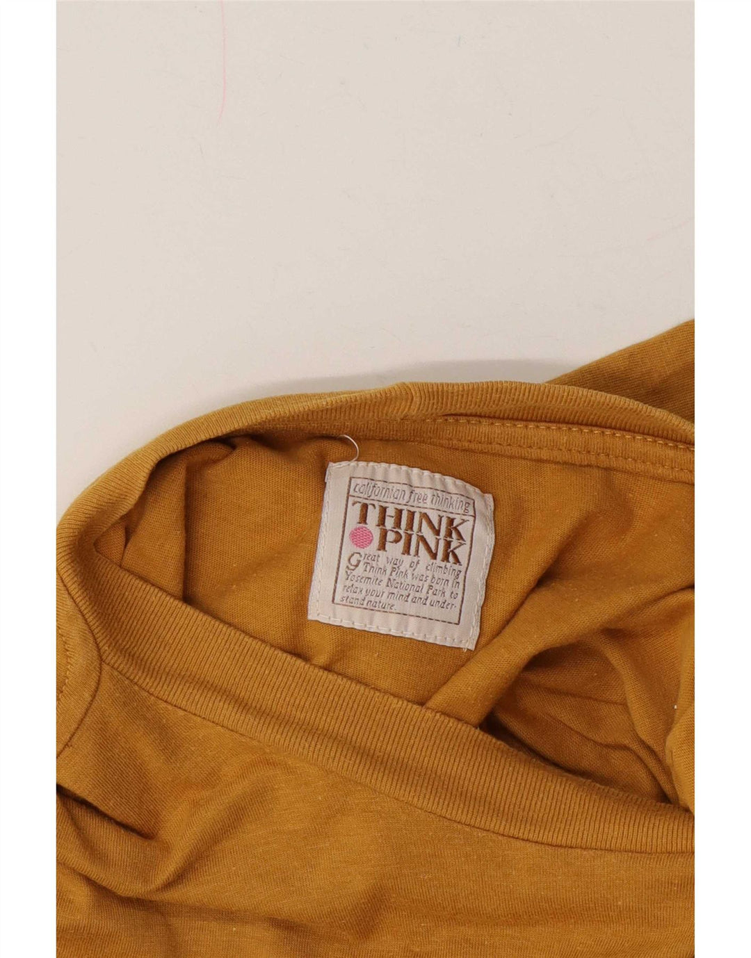 T-shirt da uomo Think Pink Top grande gialla