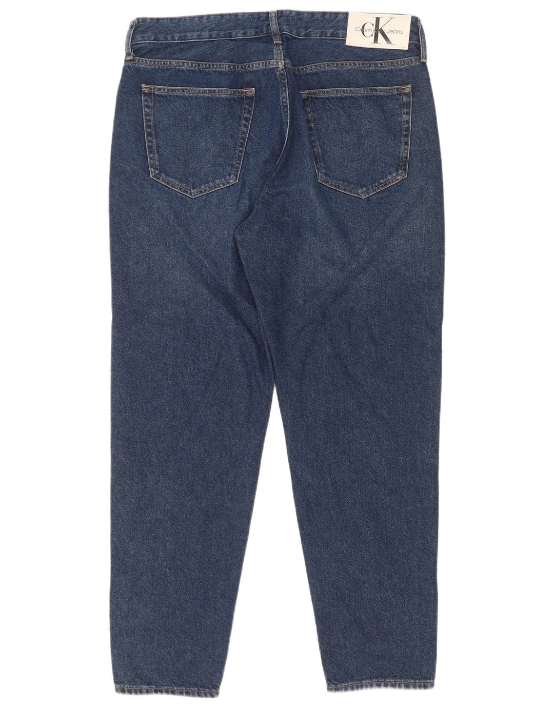 Jeans affusolati regolari da uomo Calvin Klein W33 L30 cotone blu