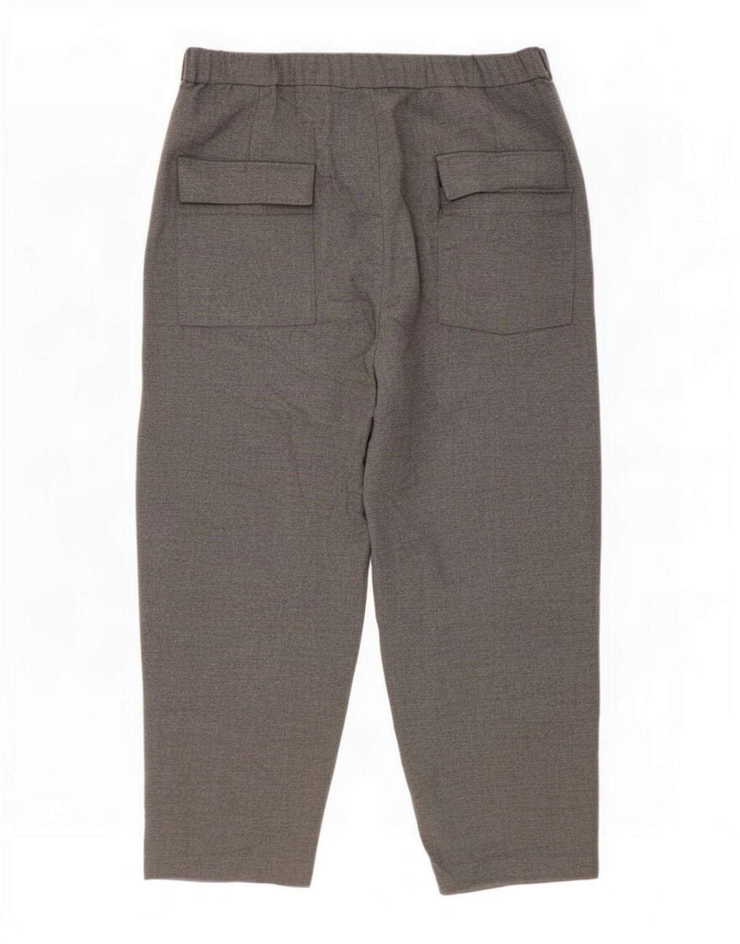 Pantaloni Capri a vita alta da donna Zara XL W32 L22 poliestere grigio