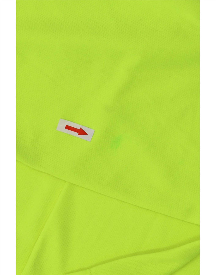 Top Nike Dri Fit da uomo a maniche lunghe, grande, in poliestere verde