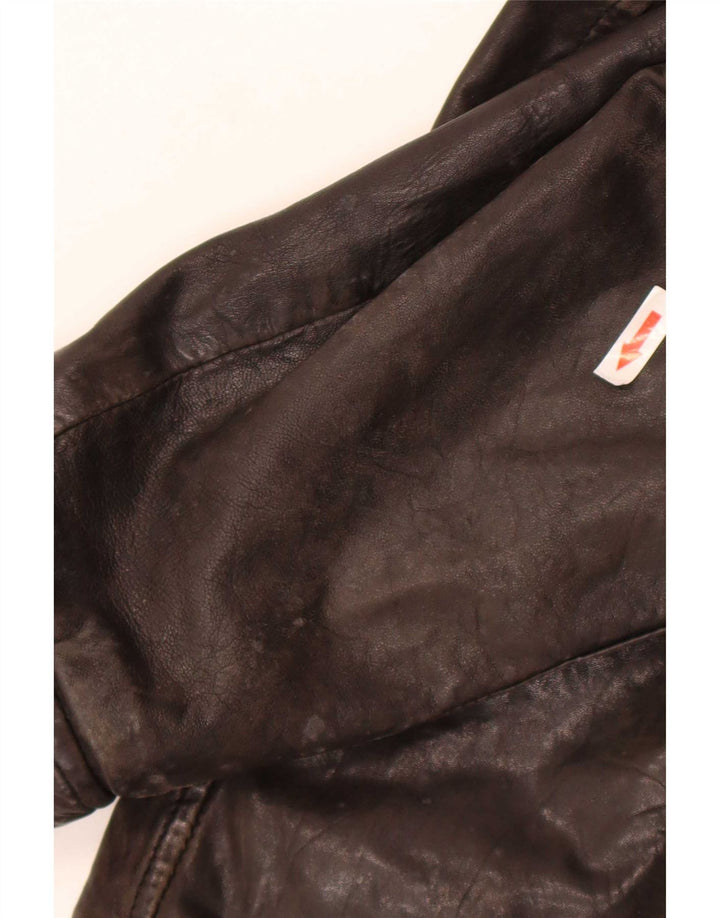 Bomboogie Giacca da pilota in pelle da uomo UK 42 XL Pelle marrone