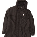 Giacca a vento con cappuccio da uomo Piero Guidi UK 38 nylon nero medio