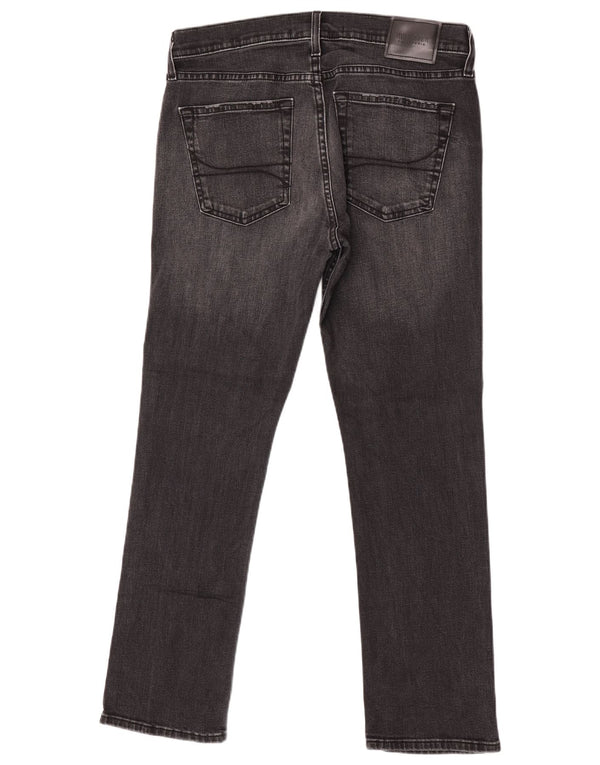 Jeans slim dritti da uomo Hollister W32 L30 cotone grigio