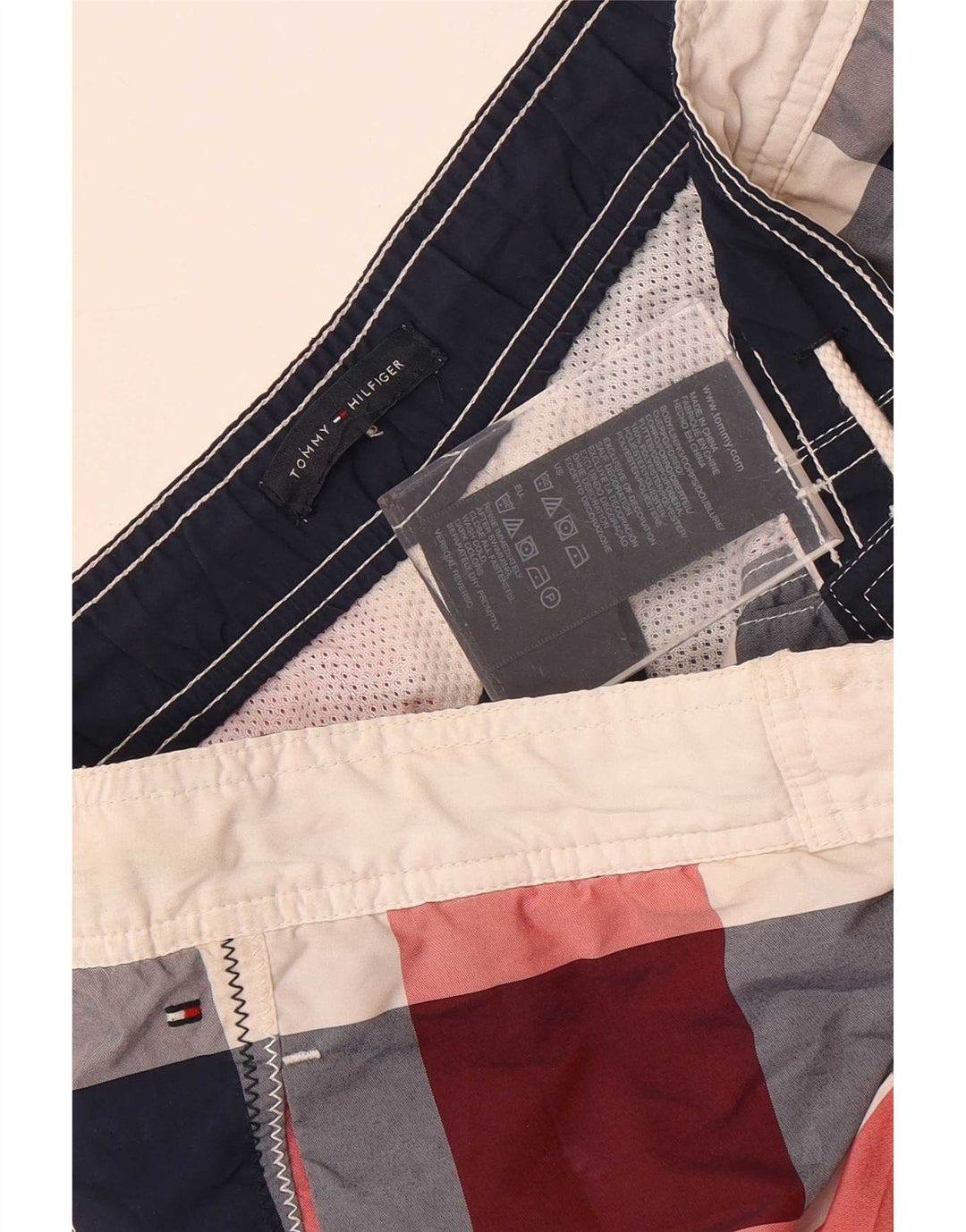 Pantaloncini da bagno per ragazzi Tommy Hilfiger 13-14 anni a quadri multicolore