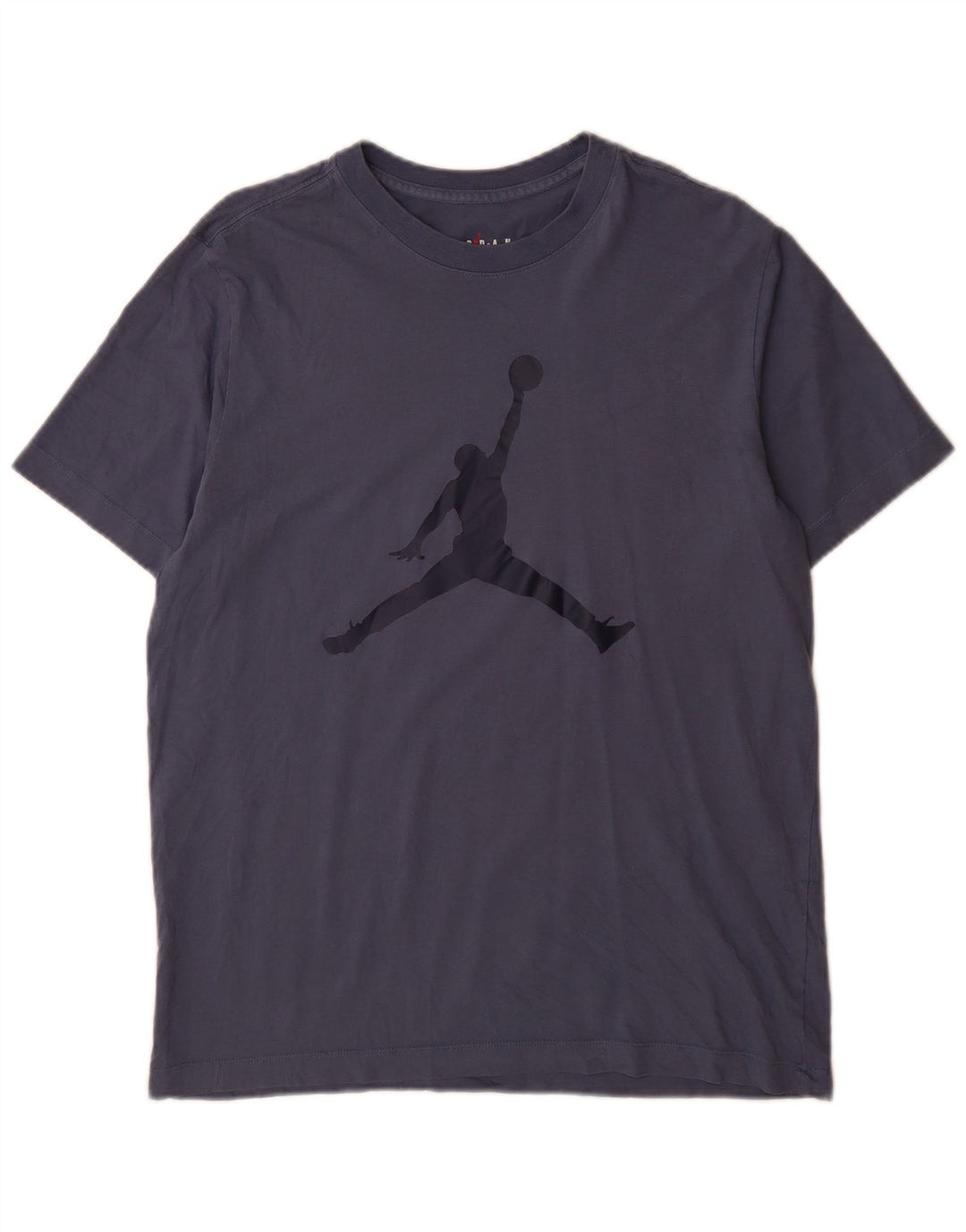 T-shirt grafica da uomo Jordan Top in cotone blu navy medio