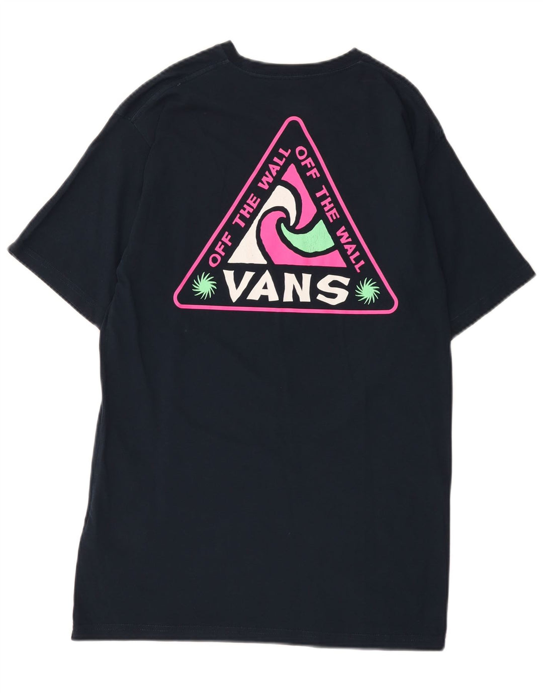 T-shirt grafica da uomo con vestibilità classica Vans, maglietta media in cotone blu navy
