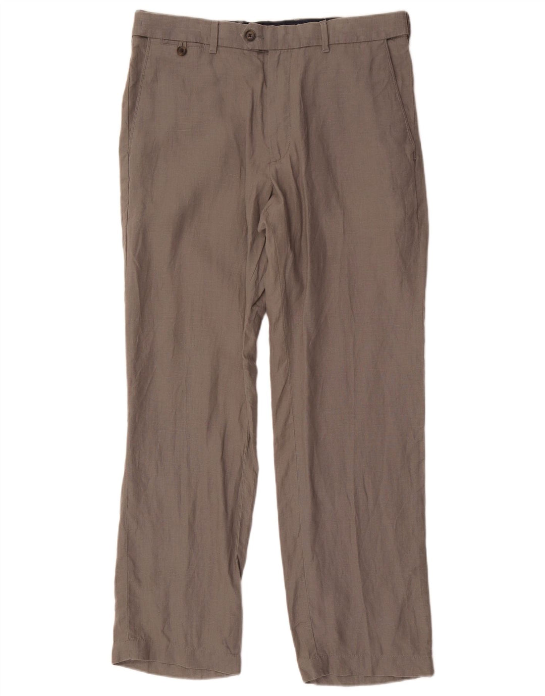 Pantaloni chino dritti Marks & Spencer da uomo blu Harbour W34 L31 grigi