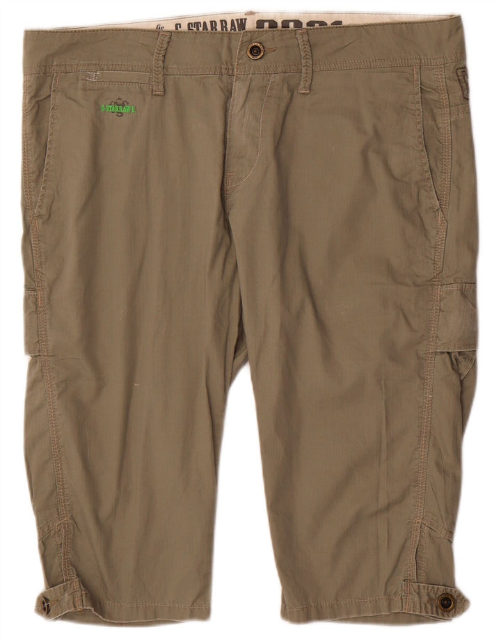 Pantaloncini bermuda cargo da uomo G-Star grandi W34 in cotone beige