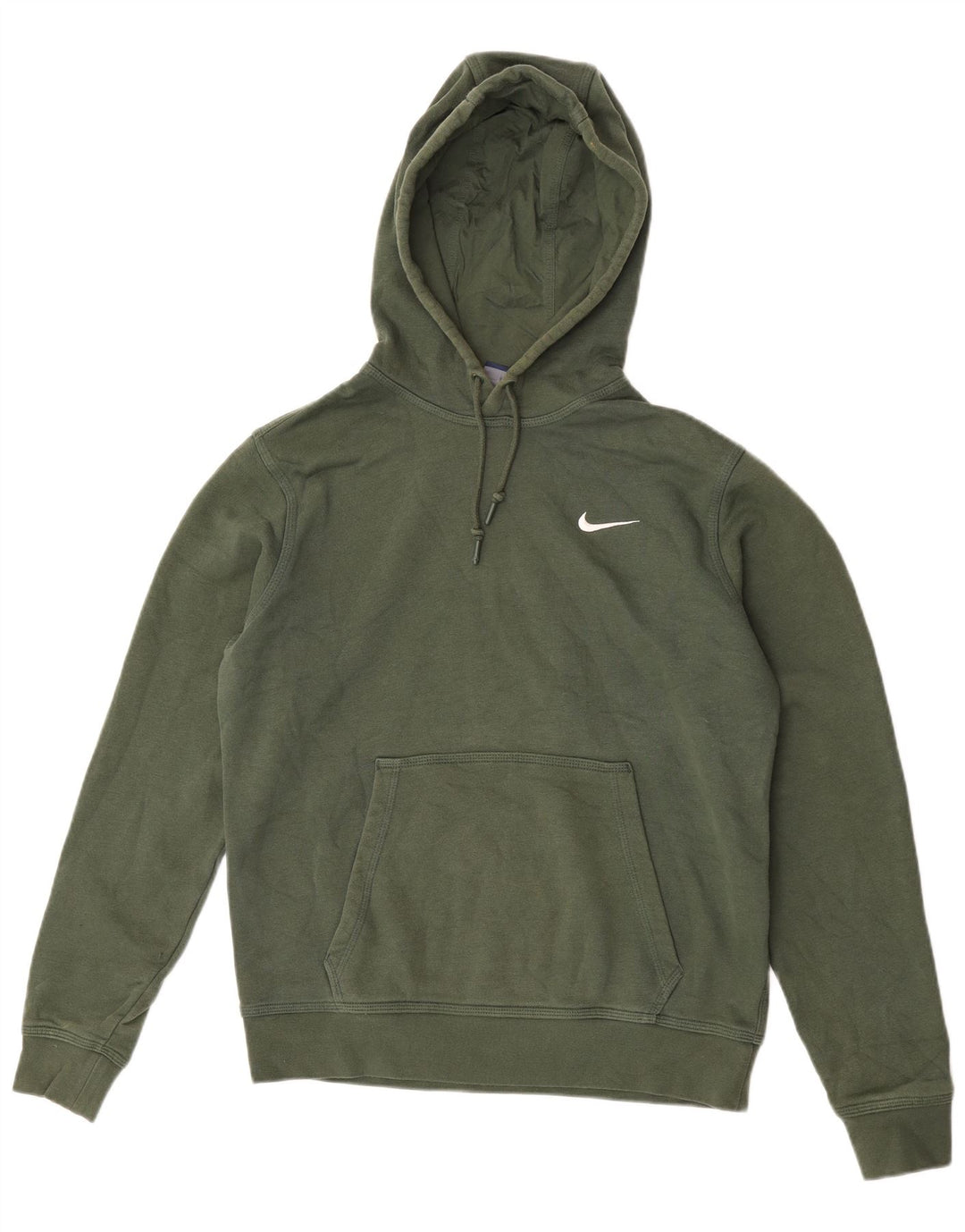 Felpa con cappuccio da uomo Nike in cotone verde medio