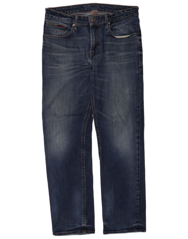 Jeans dritti da uomo Tommy Hilfiger W33 L30 cotone blu