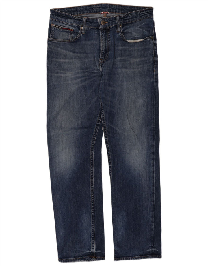 Jeans dritti da uomo Tommy Hilfiger W33 L30 cotone blu