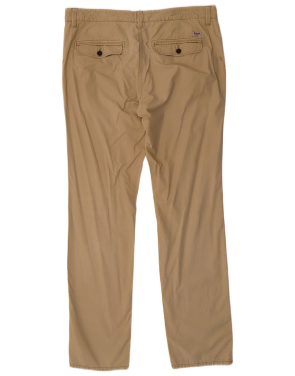 Pantaloni chino slim fit da uomo TIMBERLAND W35 L32 in cotone beige