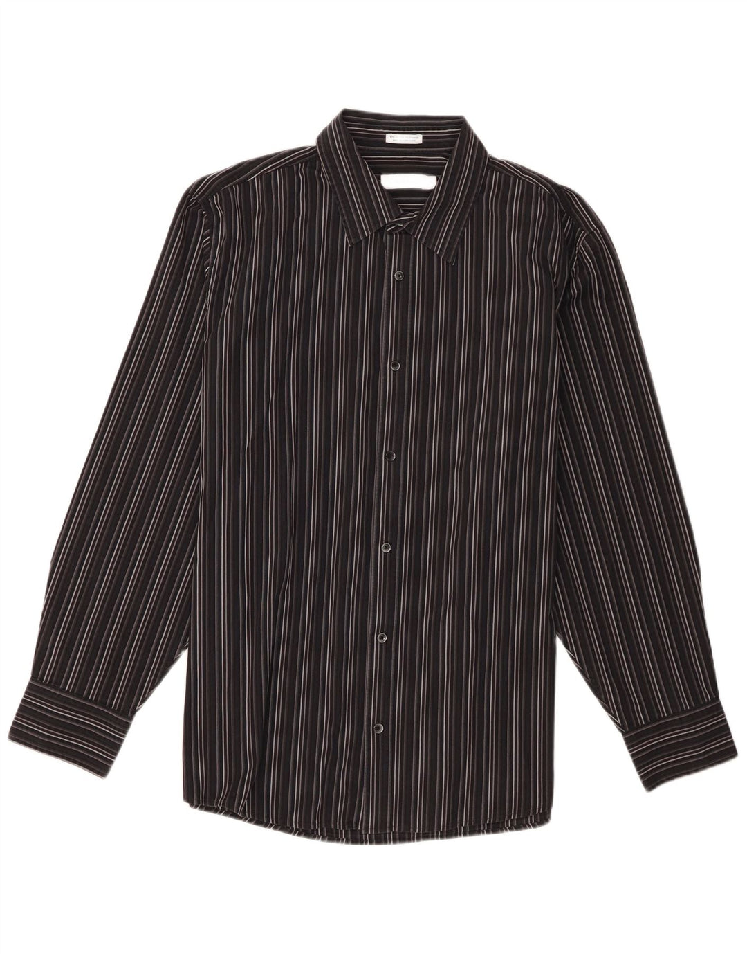Camicia da uomo Calvin Klein XL in cotone a righe nere