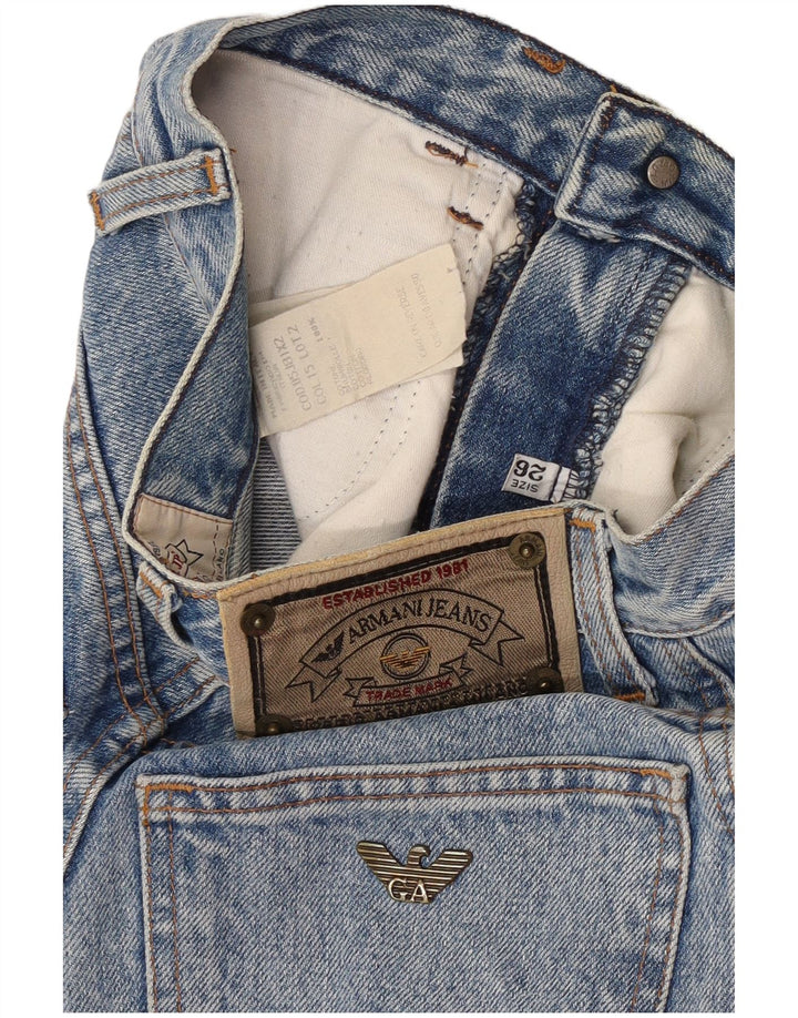 Jeans affusolati da donna Armani W26 L27 cotone blu