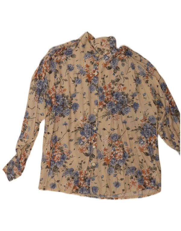Abito lungo da donna Laura Biagiotti UK 12 medio floreale multicolore