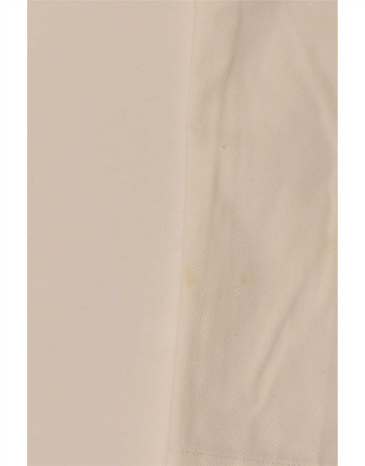 Pantaloni corti da donna a vita alta Dickies W28 L25 poliestere bianco