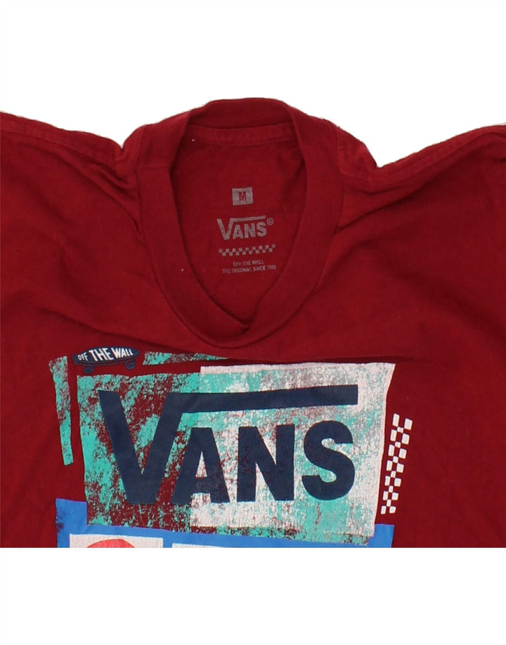 VANS Mens Graphic T-Shirt Top Medium Red Cotton Vintage Vans and Second-Hand Vans from Messina Hembry 