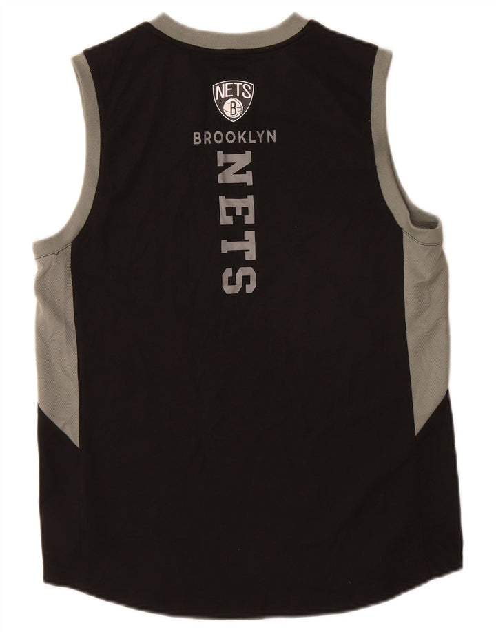 Canotta grafica NBA per ragazzi dei Brooklyn Nets, 14-15 anni, grande, colore nero