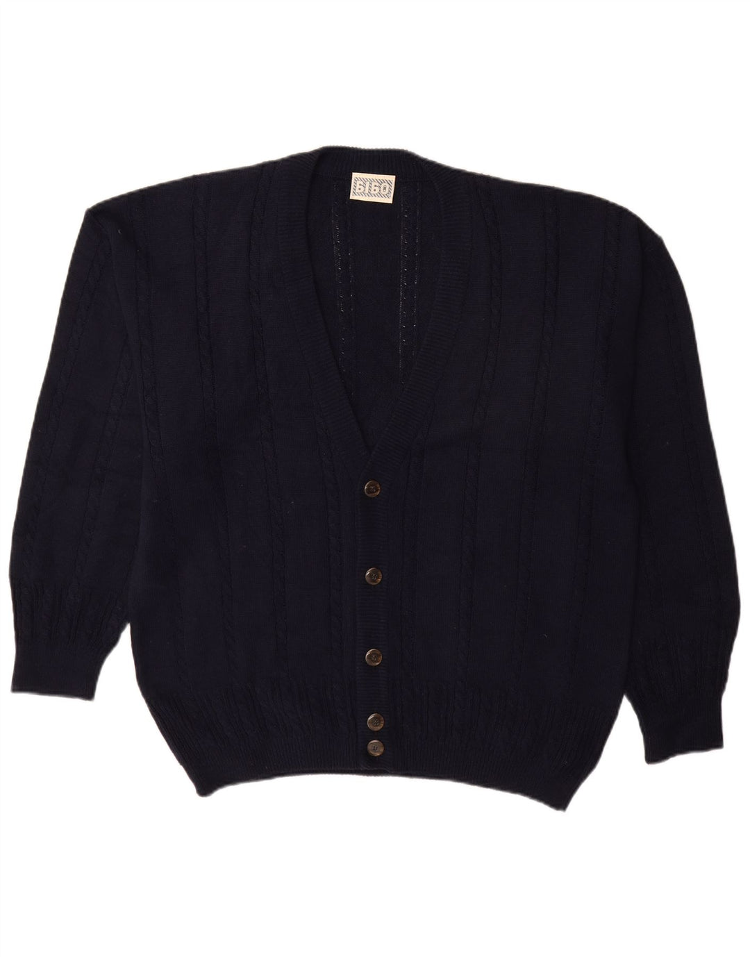 Maglione cardigan da uomo BIBO IT 52 Large in cotone blu navy
