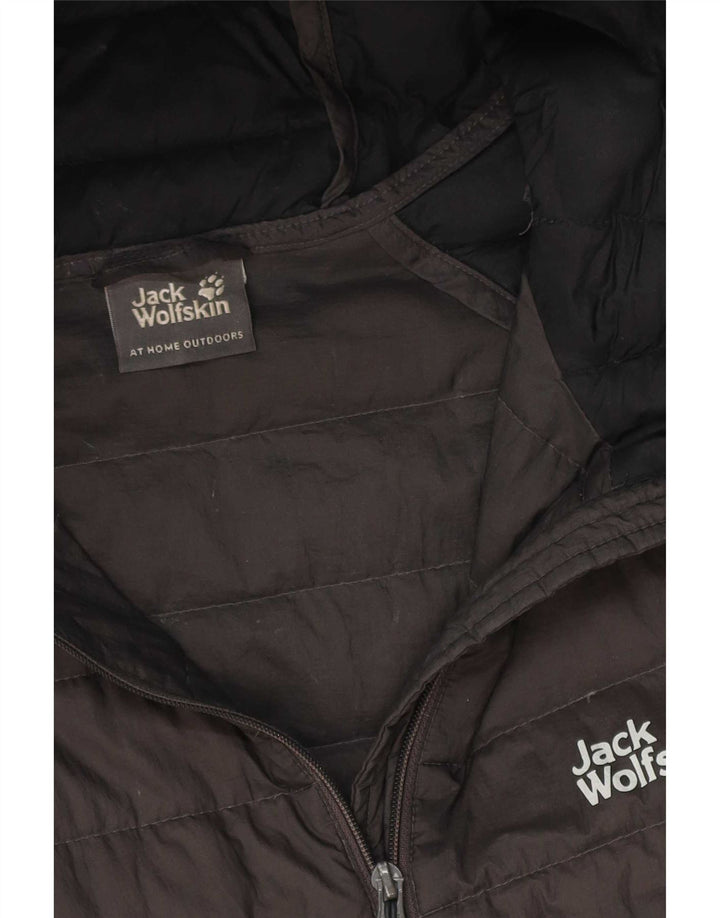 Giacca imbottita con cappuccio da uomo Jack Wolfskin UK 40 Large Grey Colourblock