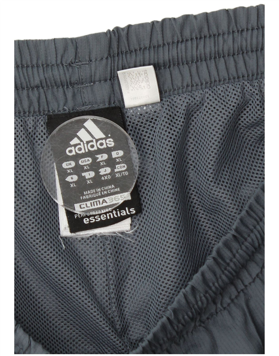 Pantaloni da tuta Adidas Capri da uomo XL poliestere grigio