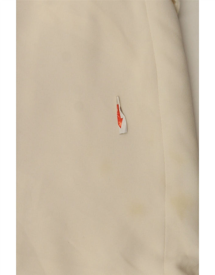 Giacca blazer aperta da donna Zara UK 10 piccola in poliestere bianco sporco