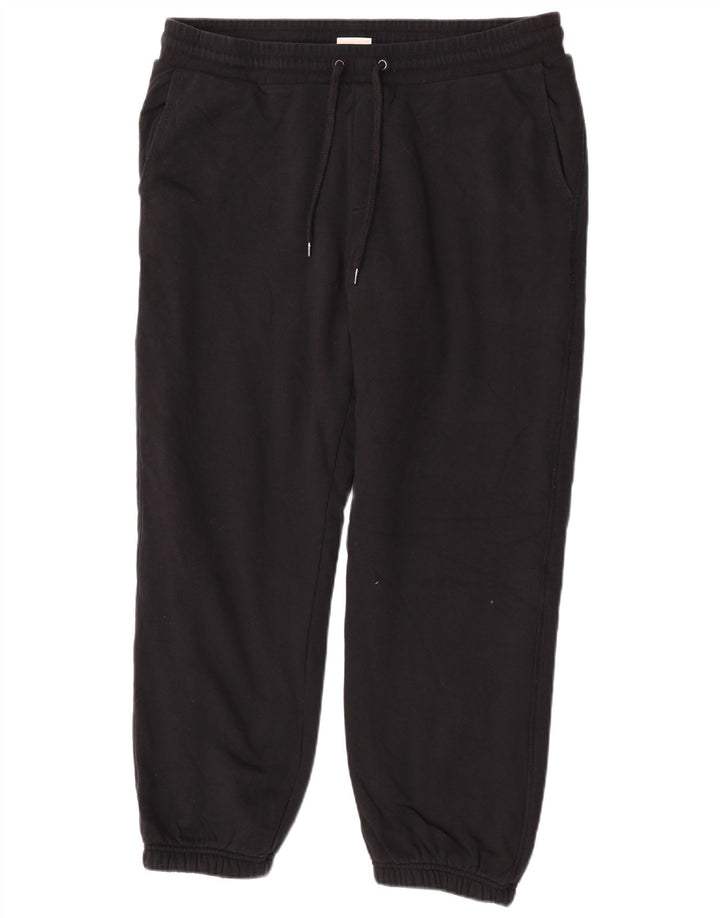 Pantaloni da tuta da uomo Marks & Spencer Joggers grandi in cotone nero