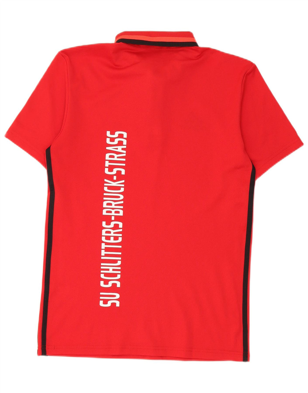 Polo grafica Adidas Climalite da uomo piccola rossa